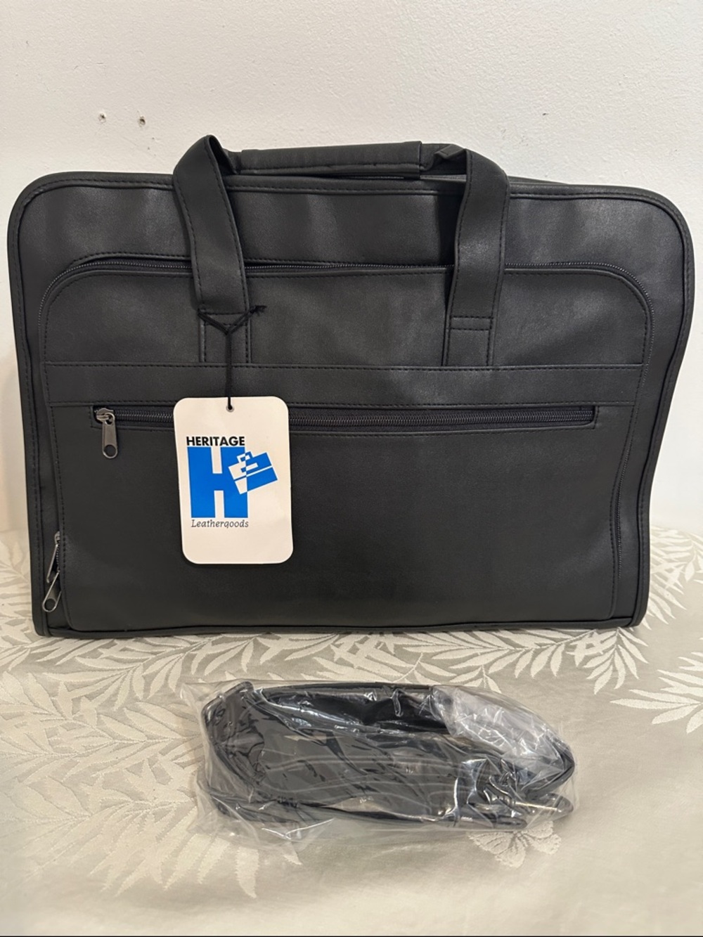 Heritage Black Men's Briefcase Bag